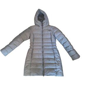 The North Face Ladies Gray 550 Gotham II Down Filled Hooded Parka Jacket M